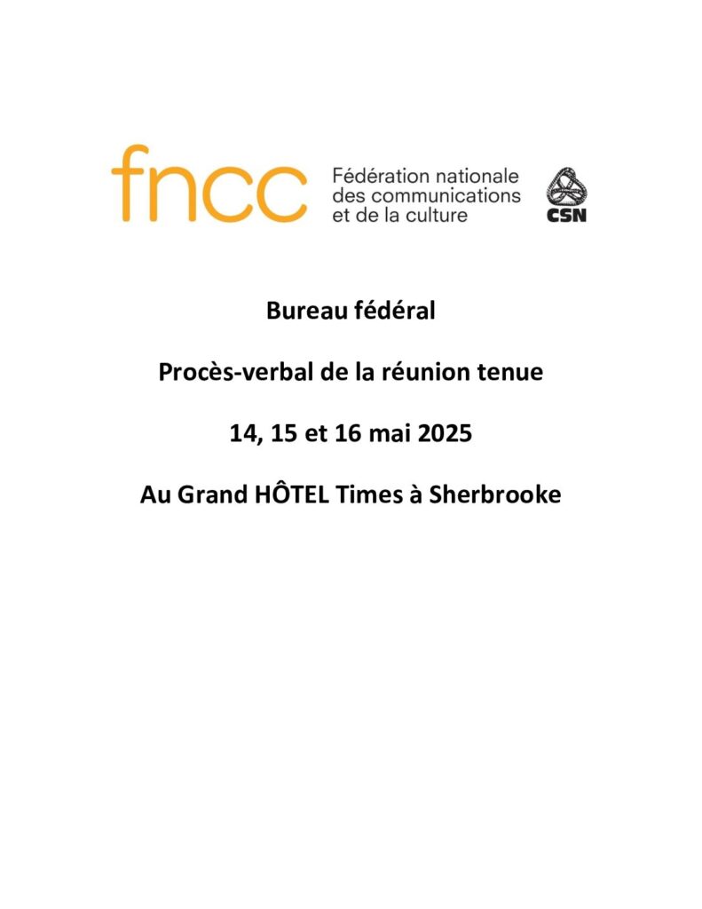2025 05 27 Procès Verbal BF 14 15 16 Mai 2025